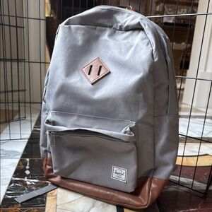 Herschel Gray and Brown Backpack